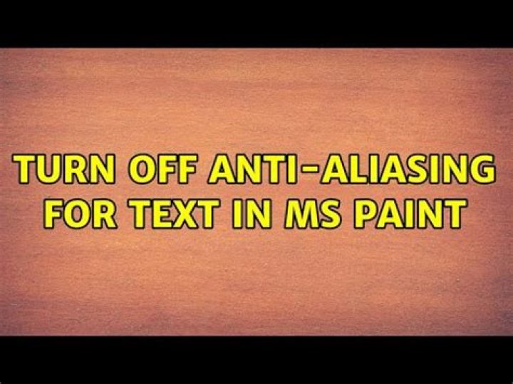 Turn off anti-aliasing for text in MS Paint
