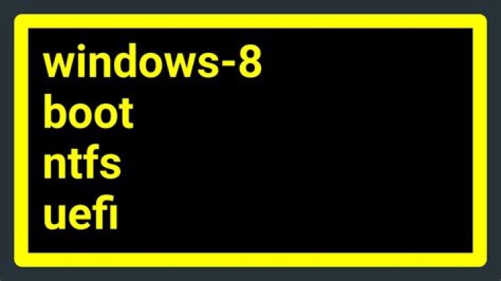 UEFI Boot a NTFS Drive