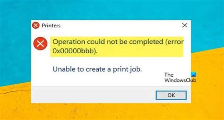 Unable to create print job: 0x00000bbb