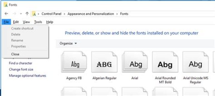 Unable to install fonts on Windows 10