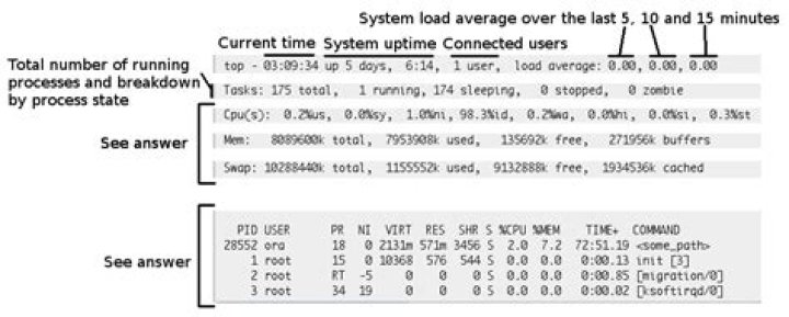 Understanding top command in unix