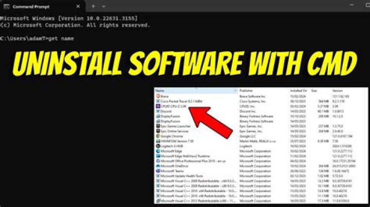 Uninstalling programs silently via CMD