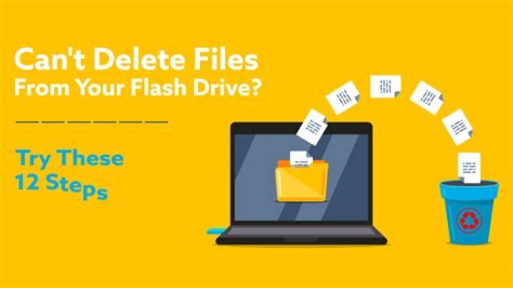 USB Flash Drive is writeable but can't delete files