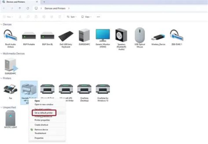 use "net Use" to set default printer in batch file