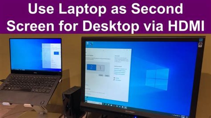 Using laptop's monitor as a HDMI screen
