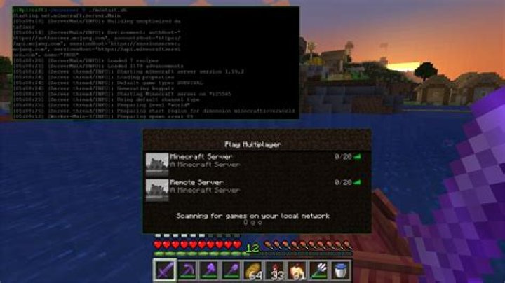 Using minecraft server with screen