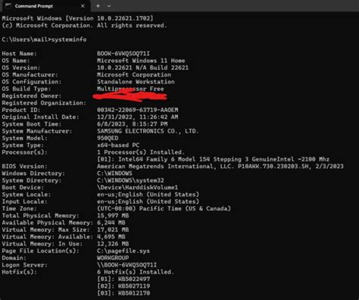Using systeminfo command on network computer