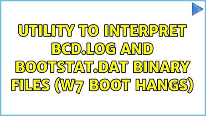 Utility to interpret BCD.LOG and BOOTSTAT.DAT binary files (W7 Boot hangs)