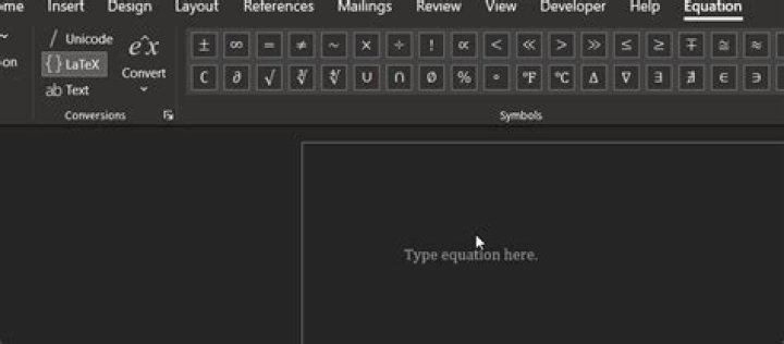 Utilizing latex syntax in powerpoint equation input, how to use \frac