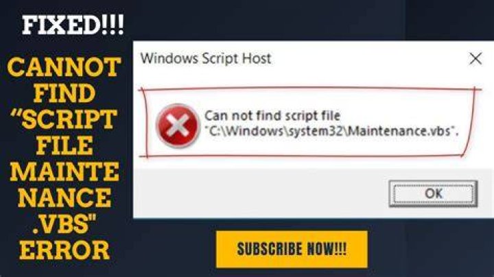 VBS script execution blocked on Windows 10