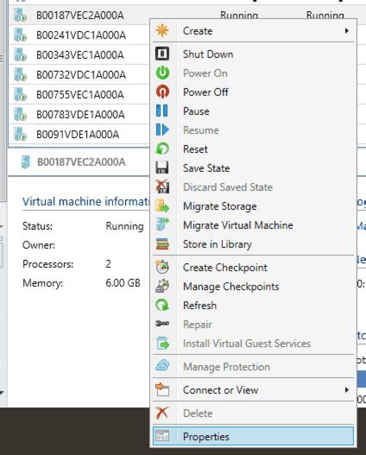 Virtual Machine Properties