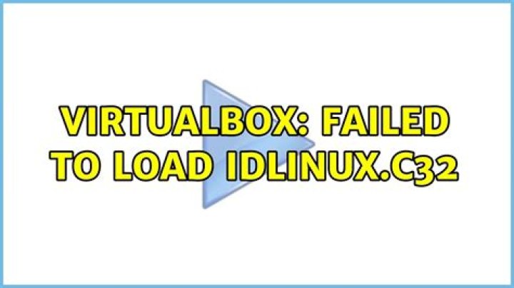 VirtualBox: Failed to load idlinux.c32
