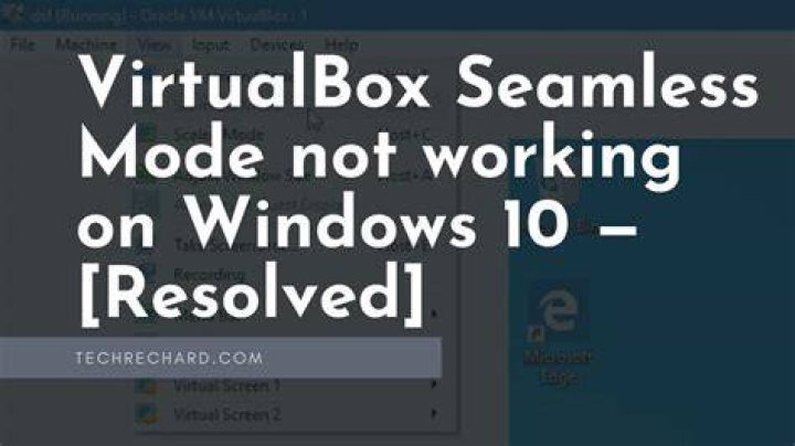 VirtualBox seamless mode - all or nothing?