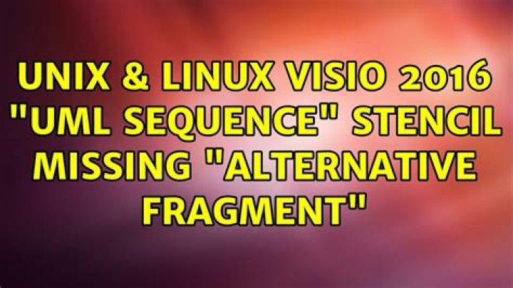 Visio 2016 "UML Sequence" stencil missing "Alternative fragment"