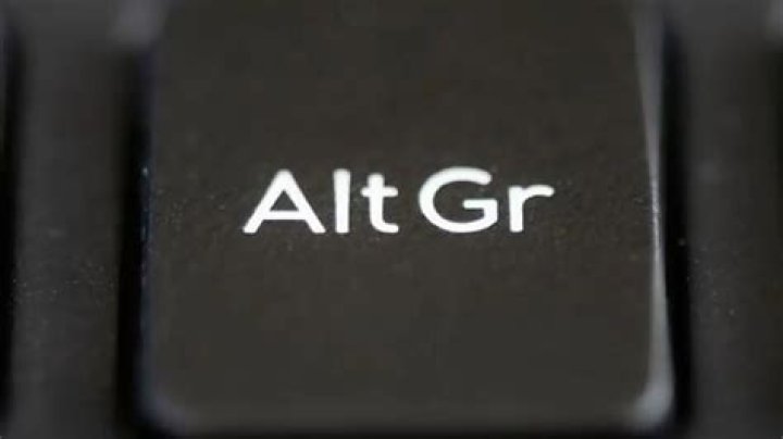 What's the function of the Alt Gr key?