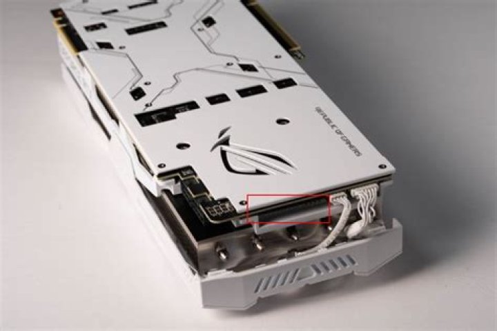 What are the pins on the rear end of a RTX 2080 Super GPU for?