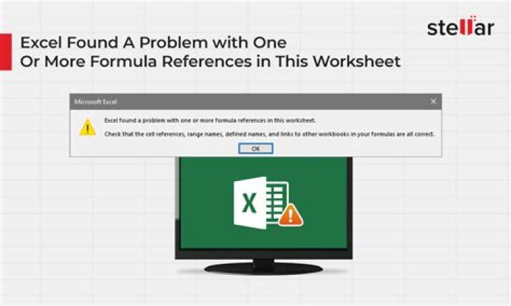 What causes Excel to raise an error about "one or more formula references" when saving?