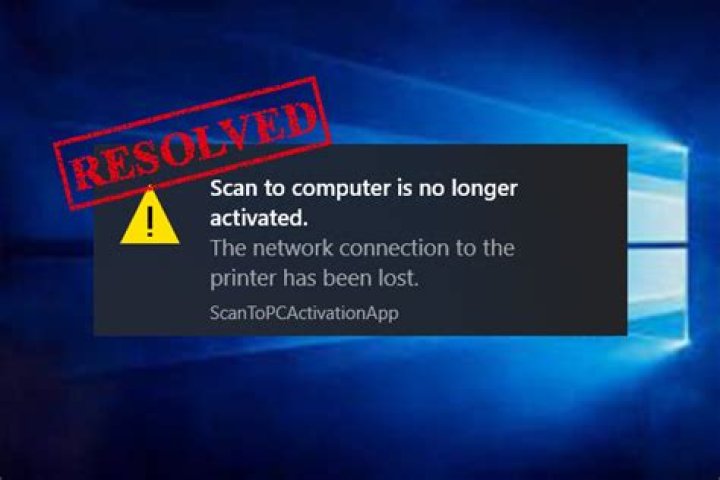 What causes the "Scan to computer is no longer activated" error message?