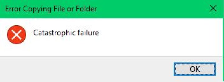 What does "catastrophic failure" mean?
