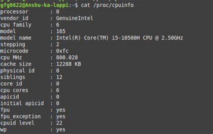 What does cpu MHz mean in /proc/cpuinfo?
