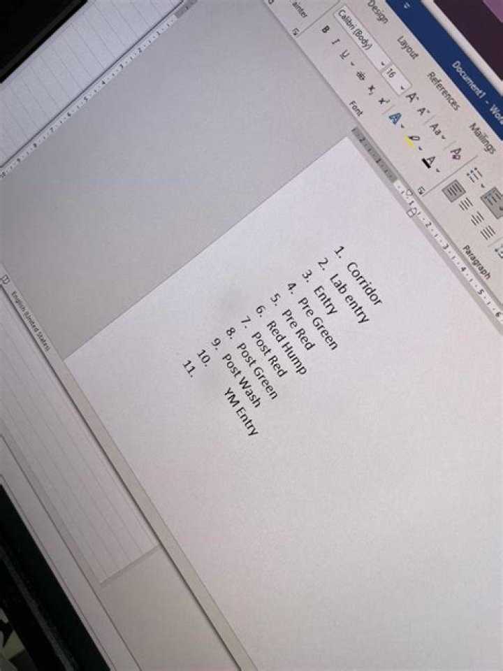 What does the L icon mean in Microsoft Word?
