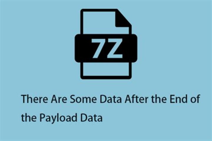 What does "There are some data after the end of the payload data" mean?