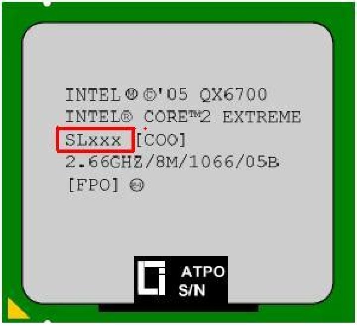 What is determined by S-Spec number on Intel CPUs?