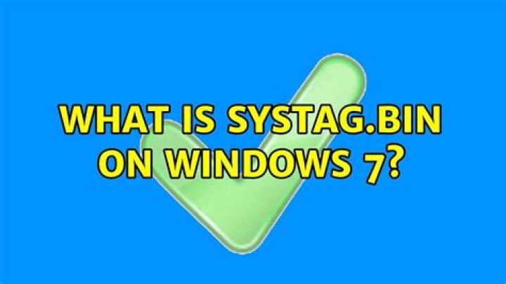 What is SYSTAG.BIN on Windows 7?