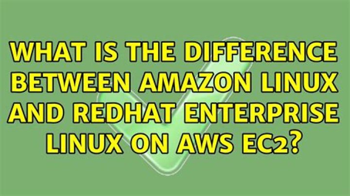 What is the difference between Amazon Linux and RedHat Enterprise Linux on AWS EC2?