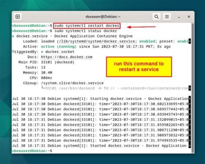 What is the exact command to restart a RedHat linux system?