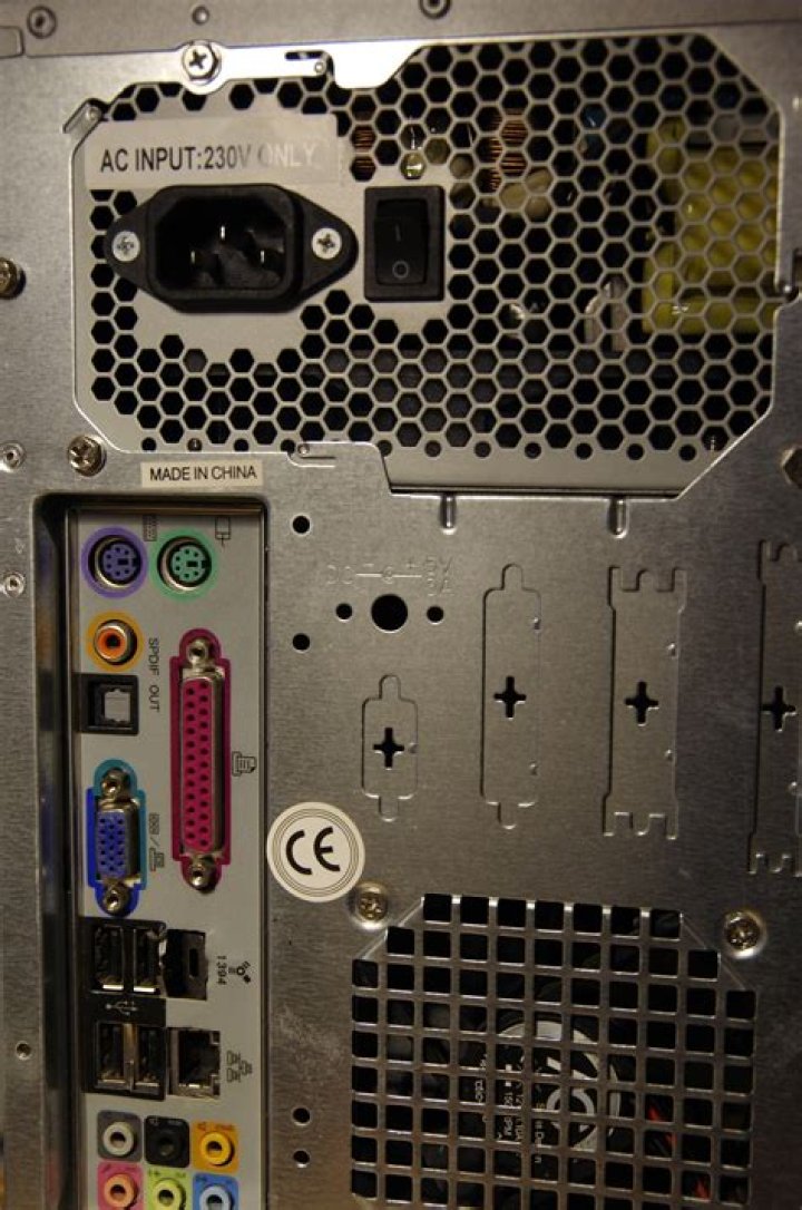What the slots on the back of tower PC case are for?
