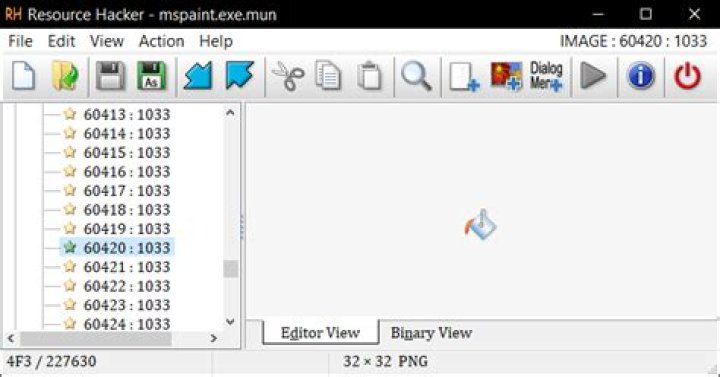 Where are ms paint icons stored?