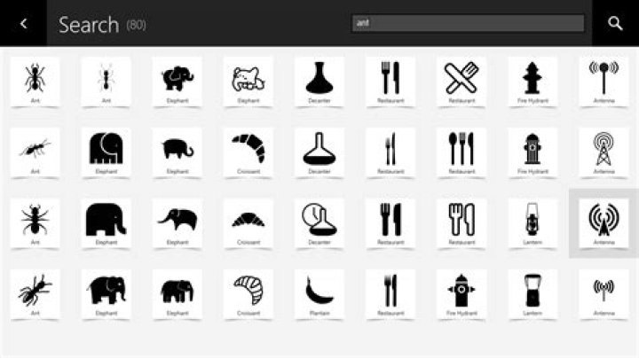 Where are native Windows 8 icons located?