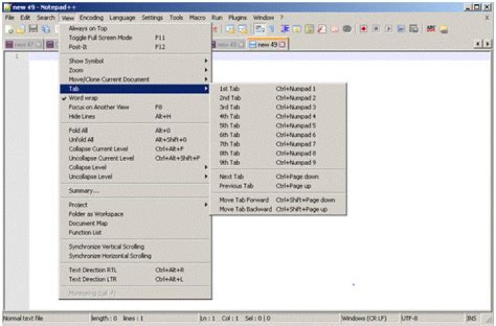 Where are the tab-settings in Notepad++ newer versions?