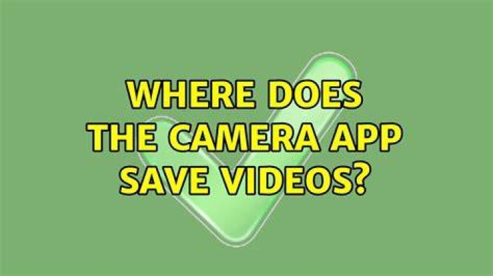 Where does the Camera app save videos?