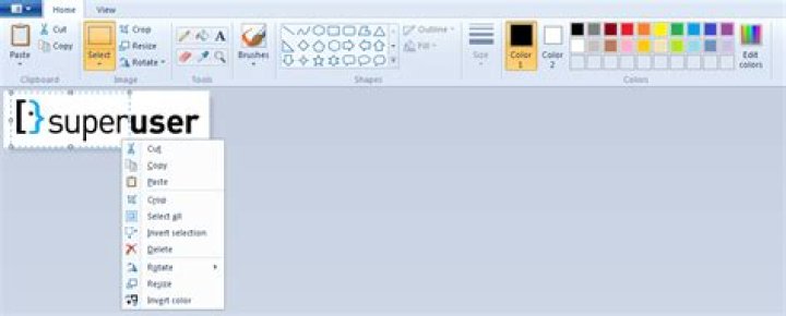 Where has "invert colors" gone in the new MS Paint?