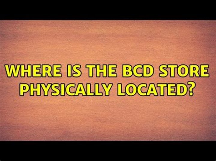 Where is the BCD store physically located?