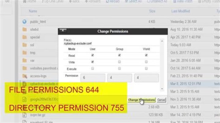 Why can't I access my own folder with permission 644?