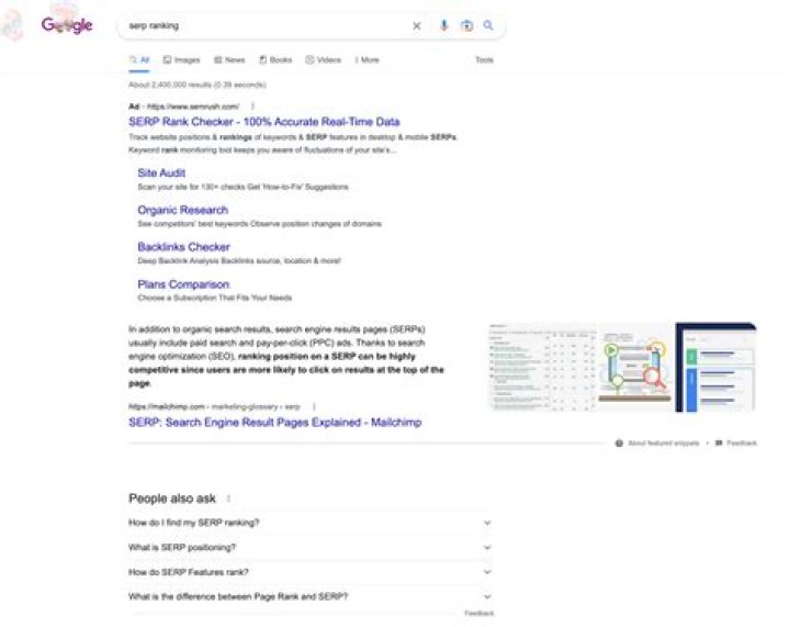 Why can't I see "shopping" in a Google search result?