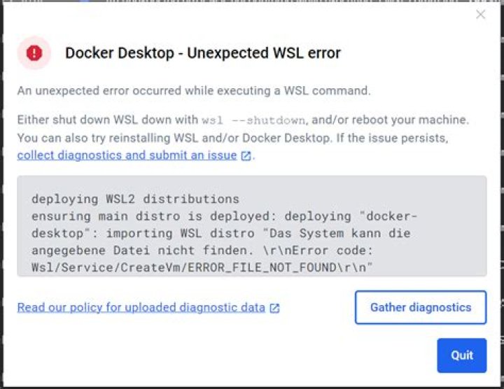 Why does importing Arch's bootstrap image into WSL2 cause mount errors but importing Arch's Docker image does not?