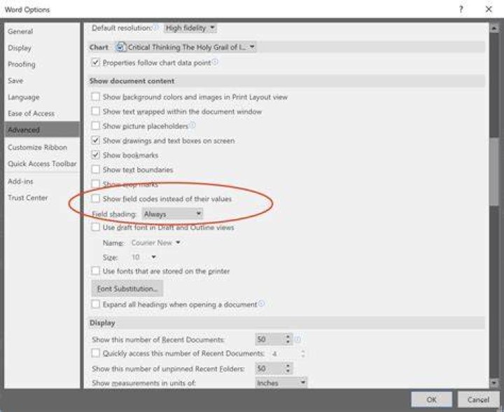 Why is Microsoft Word is showing weird formatting?