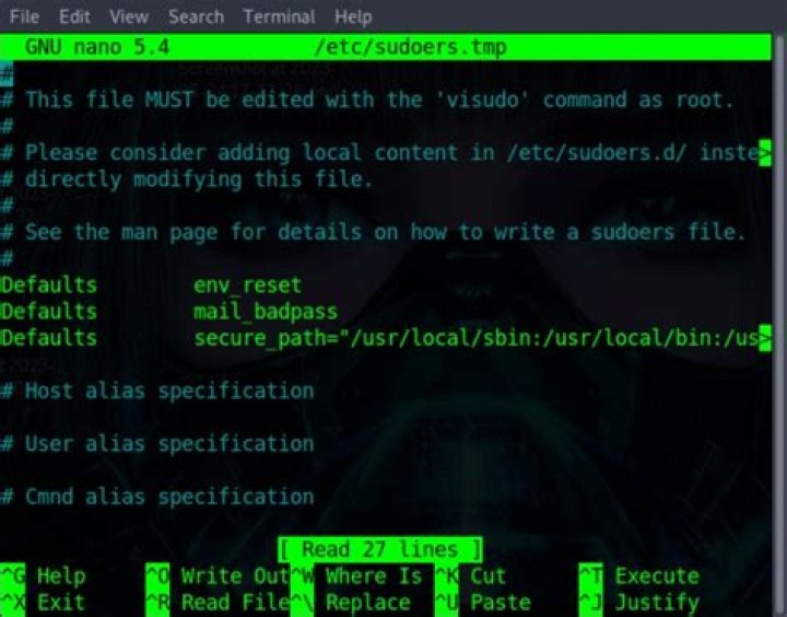 Why is root in sudoers file?