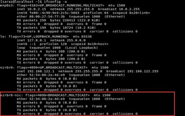 Why is router IP not listed in ifconfig?