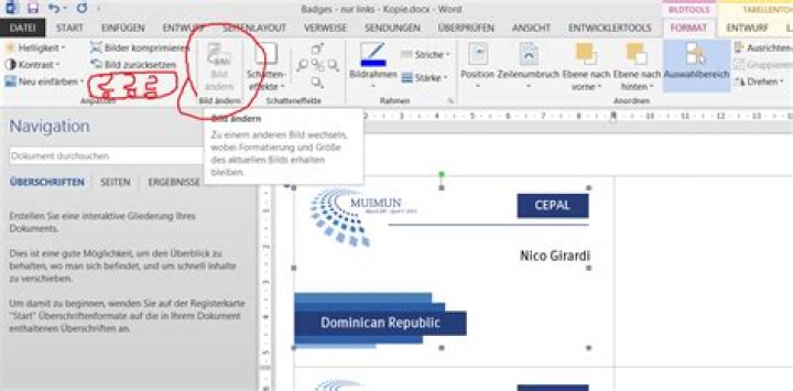 Why is the "Change Picture" button missing / disabled in Word 2013?