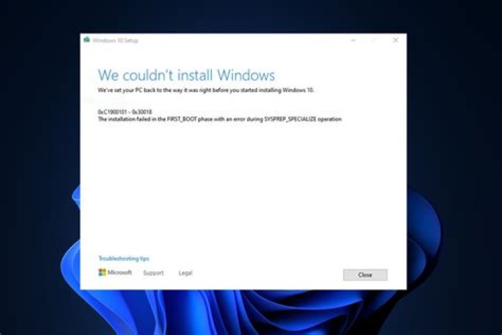 Windows 10 Anniversary Upgrade error 0xc1900101 - 0x30018 referring to SYSPREP