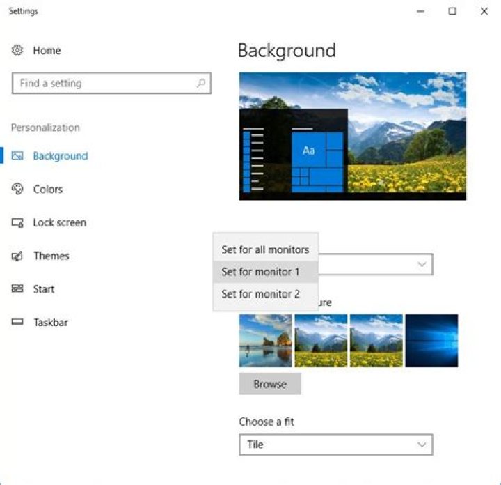Windows 10: Different Backgrounds for virtual desktops