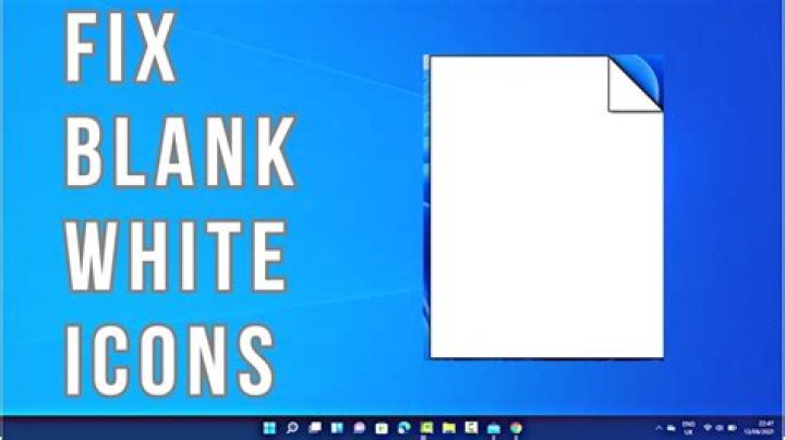 Windows 10 icons become blank when they are large