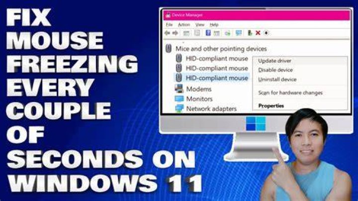 Windows 10 - Mouse pointer freezes every few seconds (tried multiple mice)