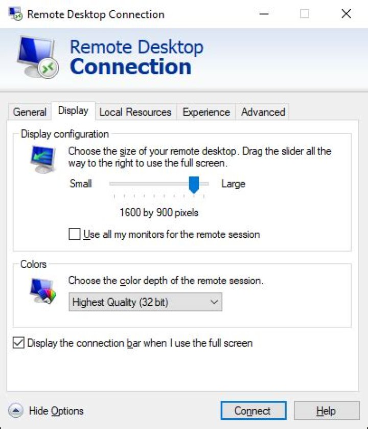 Windows 10 Remote Desktop Connects with Black Screen then Disconnects