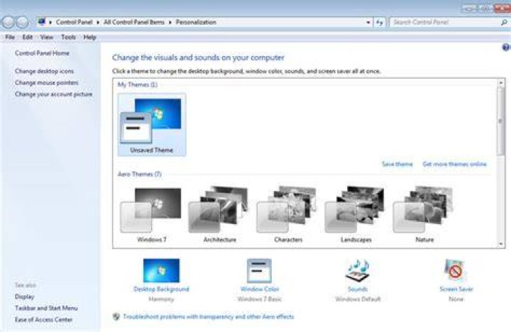 Windows 7 Aero theme's "greyed out" - no found fix